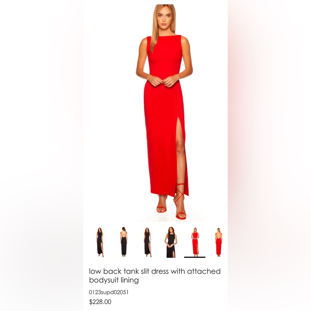 Susana Monaco
Low Back Side Slit Gown NWT Size Large